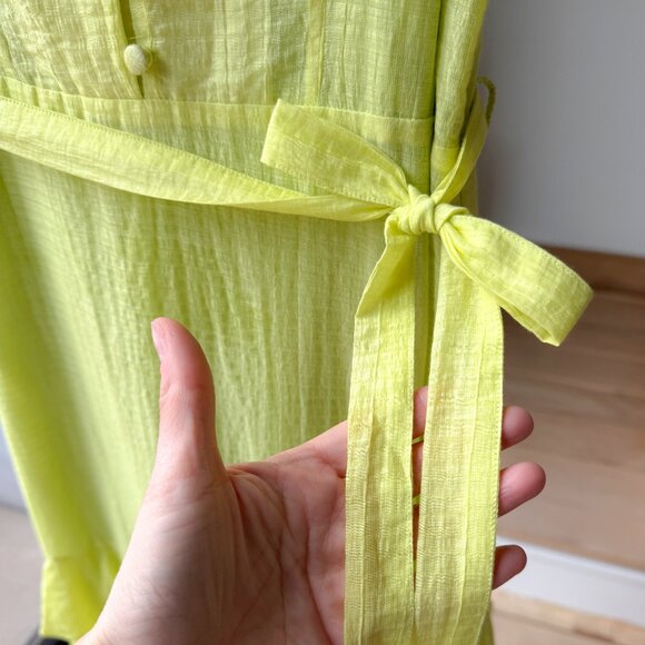 Milly NY Spring / Summer Dress - Spaghetti Straps and Romantic Ruffles - Size 4 - Picture 5 of 14